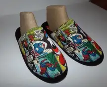 Marvel Comics mules house slippers size 8 1/2 women Unisex Great condition