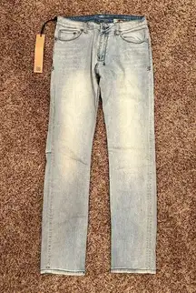 NWT Ksubi The Goldie Light Blue Slim Straight Leg Jeans - Dusted Copy