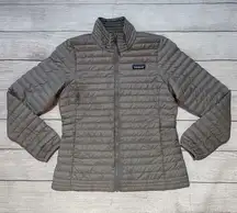 Patagonia  Women Down Shirt Lightweight Puffer Jacket Feather Grey Size Small