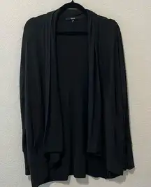 QUINCE French Terry Modal Cardigan, Black, Size S