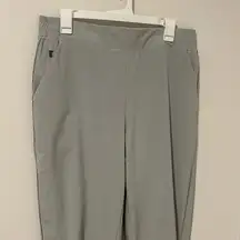 Athleta 14 Pants Brooklyn Textured Ankle Pant City Stripe Striped Travel Hiking