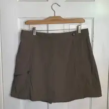 LL Bean Activewear Tan Brown Beige Skort Shorts W-898 Sz 12