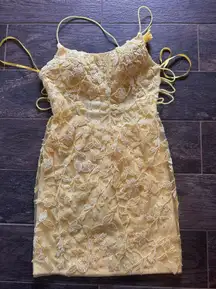 Floral Yellow Spring Dress