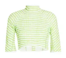 Jacquemus Tuba cropped gingham jersey turtleneck top