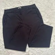 Eileen Fisher Pants Organic Cotton Hemp Blend Crop Ankle Black Plus Sz 16