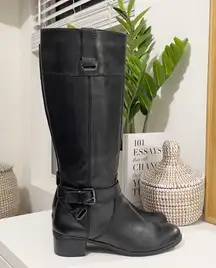 BANDOLINO black fall winter riding boots casual travel weekend USED