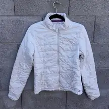 Y2K Aeropostale White Puffer Jacket Large