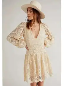 Free people JEN’S PIRATE BOOTY Reflection Lapis Mini Dress $396