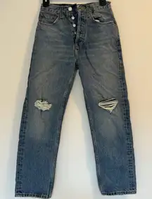 Re/Done Straight Leg Jeans