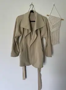 Lululemon Cream Belted Jacket 