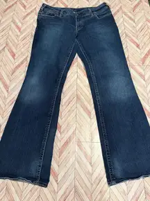 Silver Jeans Suki Bootcut Dark Wash Denim Jeans Women Size 34/33