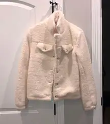 Cream Sherpa Jacket