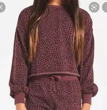 Z Supply cruiser stardust crop sweatshirt