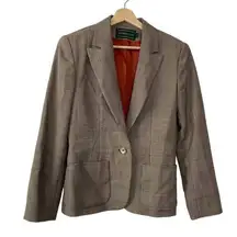 J. McLaughlin Vintage Herringbone Wool Blazer Jacket