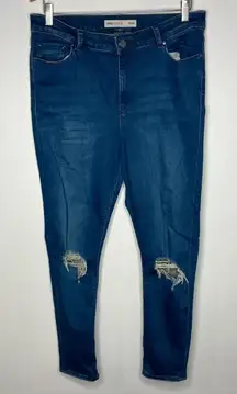 ASOS high Rise ankle Skinny Jeans Size 32/30‎