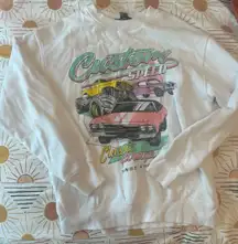 Forever 21 White Cars Sweatshirt