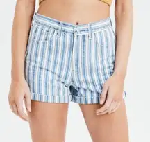 American Eagle Striped Mom Shorts