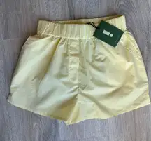 Daily Drills Poplin Resort Shorts- Light Yellow