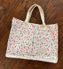 Floral Bag Purse Handles Little Flowers Pockets