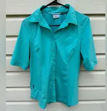 Columbia Sportswear Women's Saturday Trail II Short Sleeve Shirt Sz-S Omni-Shade