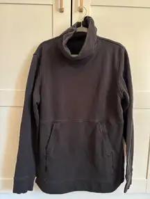 Lululemon black pullover turtleneck sweatshirt with pocket size medium approx