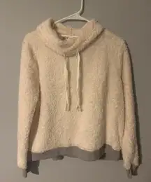 Fuzzy Turtle Neck Sweatshirt