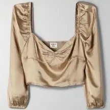 Aritzia Sunday Best Billie Satin Crop Top