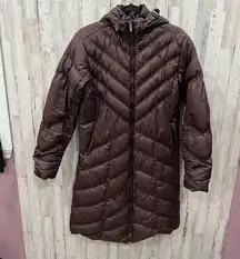 Patagonia  Brown Down With It Parka Puffer Jacket Hooded