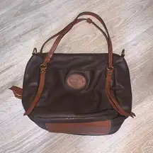 Rosetti brown faux leather shoulder bag handbag