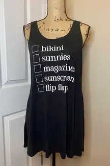 Black Swimsuit Coverup Size Large