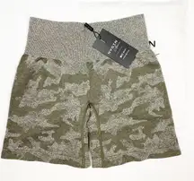 Seamless Camo Shorts Army Green Khaki