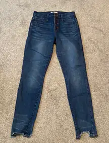Madewell button up high rise skinny jeans‎ size 26