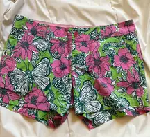 | Pink & Green Callahan Shorts 5" Size 10 Casual Shorts w/Pockets
