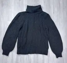 Black Turtleneck Sweater S