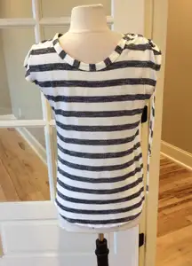 Top Womens Small Shirt Striped