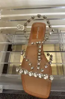 Jeffrey Campbell rhinestone sandals