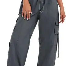 Women Quick-Dry Cargo Pants Y2K Wide Leg Baggy Pants Lightweight Hiking Pants