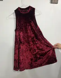 Arizona Burgundy Velvet Dress