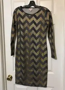 LulaRoe Chevron Print Debbie Dress