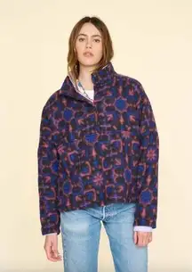 XiRENA Caden Wool Blend Fleece Jacket Blue Smoke Womens Size Large