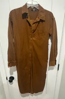 Uniqlo Corduroy Shirt Dress