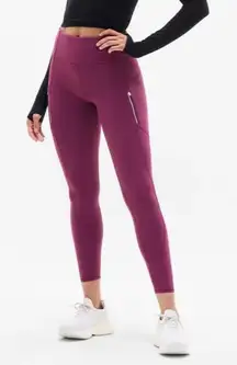 New Athleta XS P Rainier High Rise Legging Plum Purple X-Small Petite