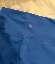 Lululemon Wonder Under Electric Blue Leggings 7/8