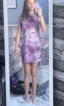 Small Purple And White Dress