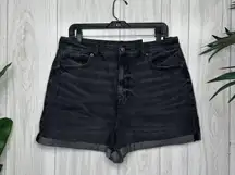 NWT American Eagle Comfort Stretch Waistband Curvy Mom Shorts Cuffed size 14 NEW