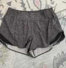Grey Lululemon Shorts Hotty Hot