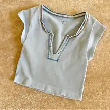 UO Out From Under Go For Gold Seamless Crop Top