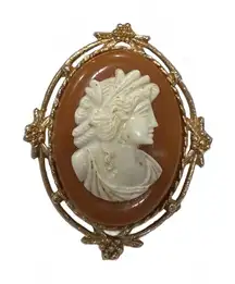 Vintage Cameo Brooch Classic Elegance with a Twist