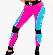 Bang Energy Revolution Women's Athletic Legging Pink/Blue/Black Size S/M