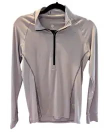 Born Primitive Lavender Quarter Zip Pullover Top XS Long Sleeve Stretch‎ Workout